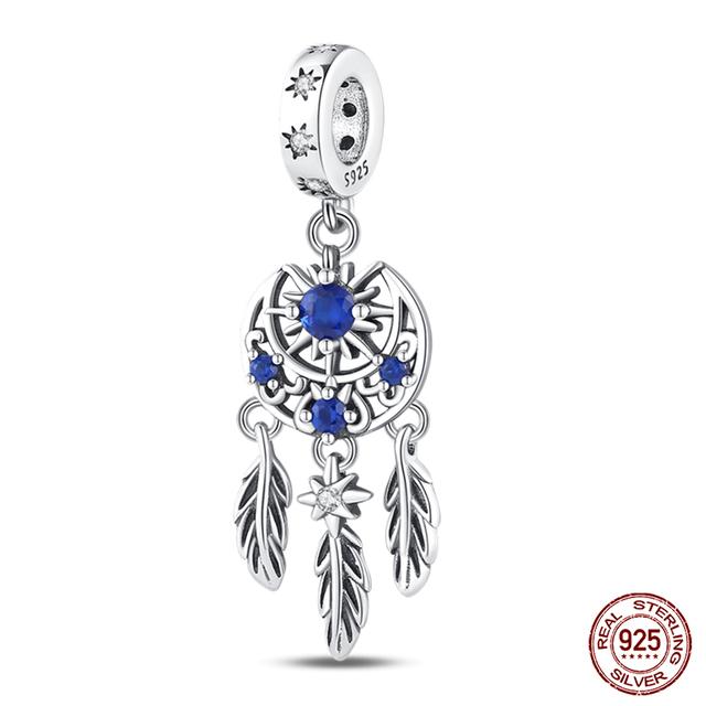 Breloques Perles Attrape-rêves en Argent 925 Zircon Coloré