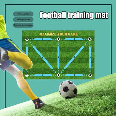 Yousheng Soccer Foot Step Training Mat Non-Slip Low Noise Football Training System Mat Agility Footstep Training Mat for Dribbling Training At Home