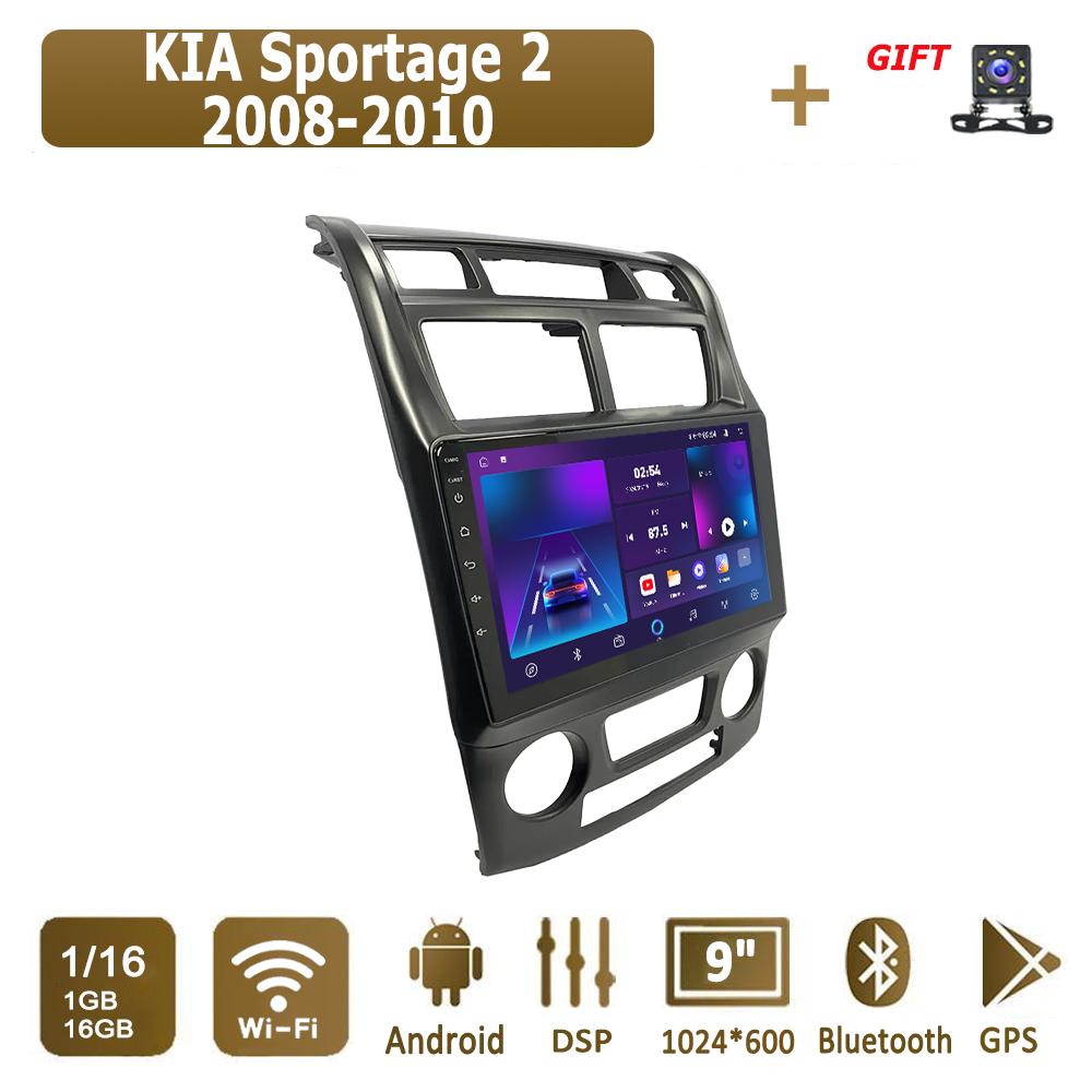 Android Car Radio For KIA Sportage 2 2008-2010 Multimedia Player Head Unit Stereo GPS Navigation BT WIFI 1+16GB