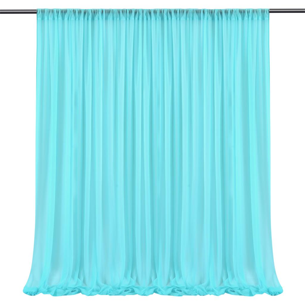 Transparente Vorhänge 1,5x3m Mehrzweck-Bogen-Draperien Transparenter Hintergrundvorhang für Fotografie Hochzeit