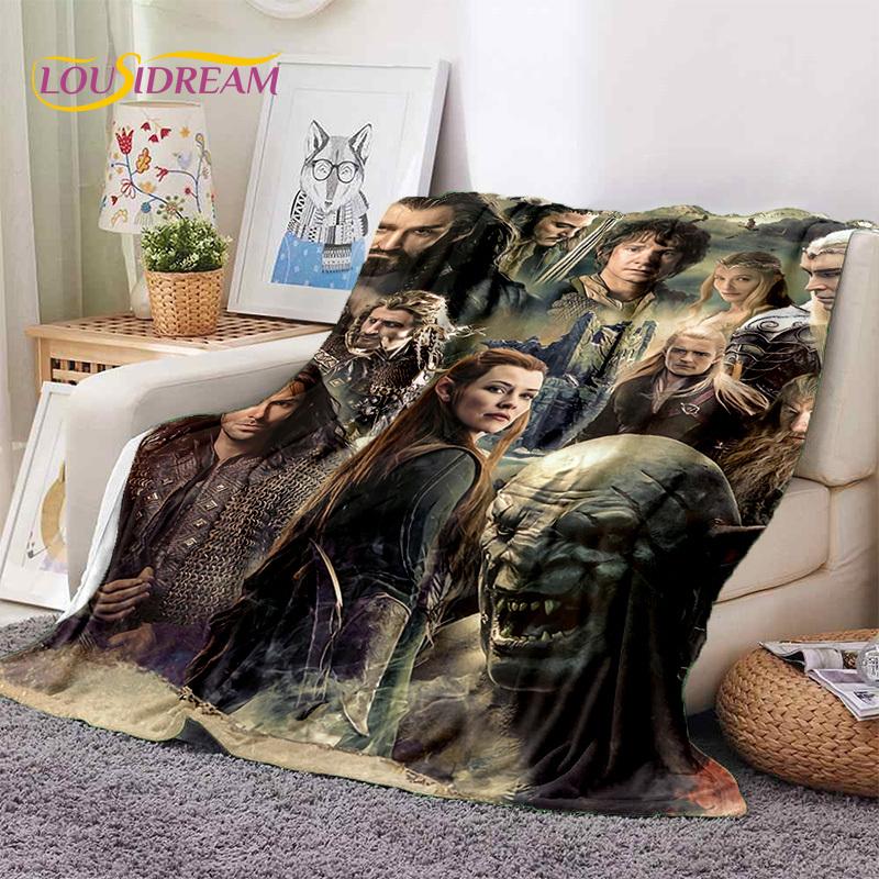 L-Lord of The Rings H-Hobbit Movie Soft Blankets,Keep Warm Throw Blanket Comfortable Blanket for Picnic Beds Sofa Home Bedroom