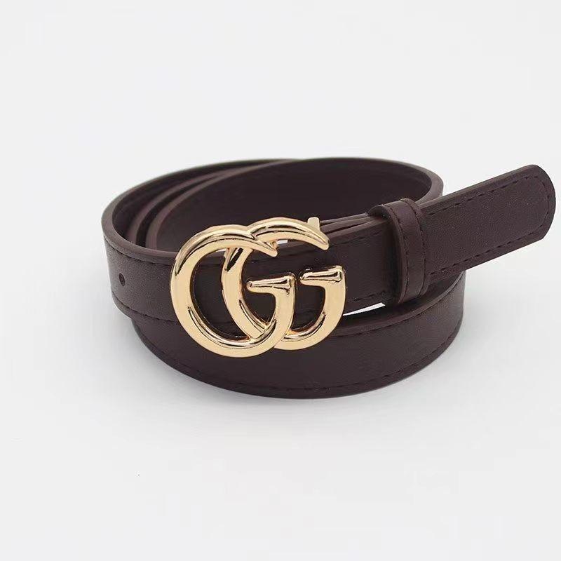 Stylish Gold Alloy Buckle Women's Fashionable Denim Pants Belt In Multiple Colors