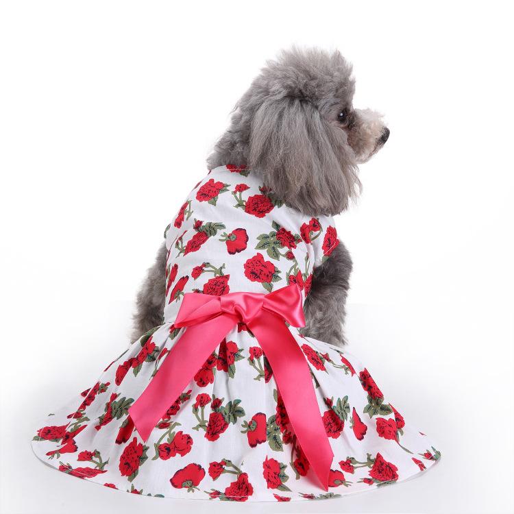 Neue Sommer Polka Dot Haustier Kleidung Rock Sommer Wassermelone Hund Kleidung Rock