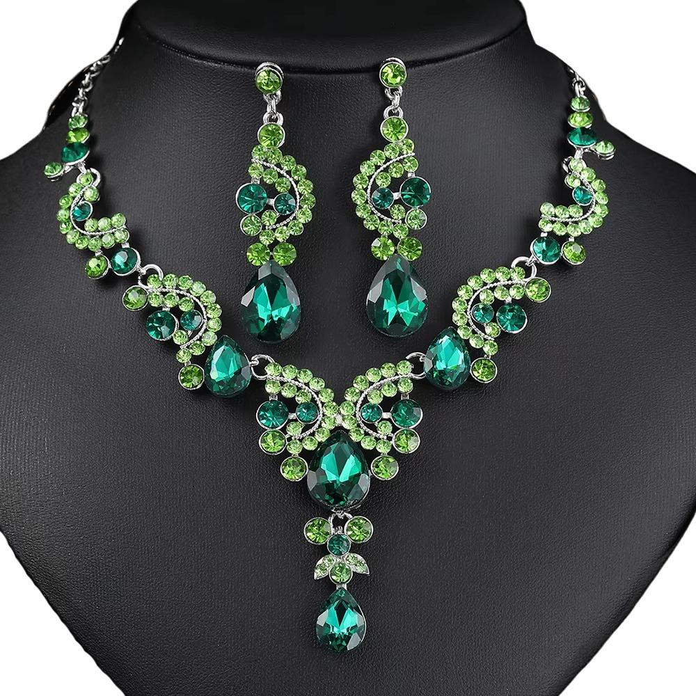 Elegant Necklace Earrings Set Luxury Bridal Jewelry Set Women's Jewelry Sets Women's Accessories