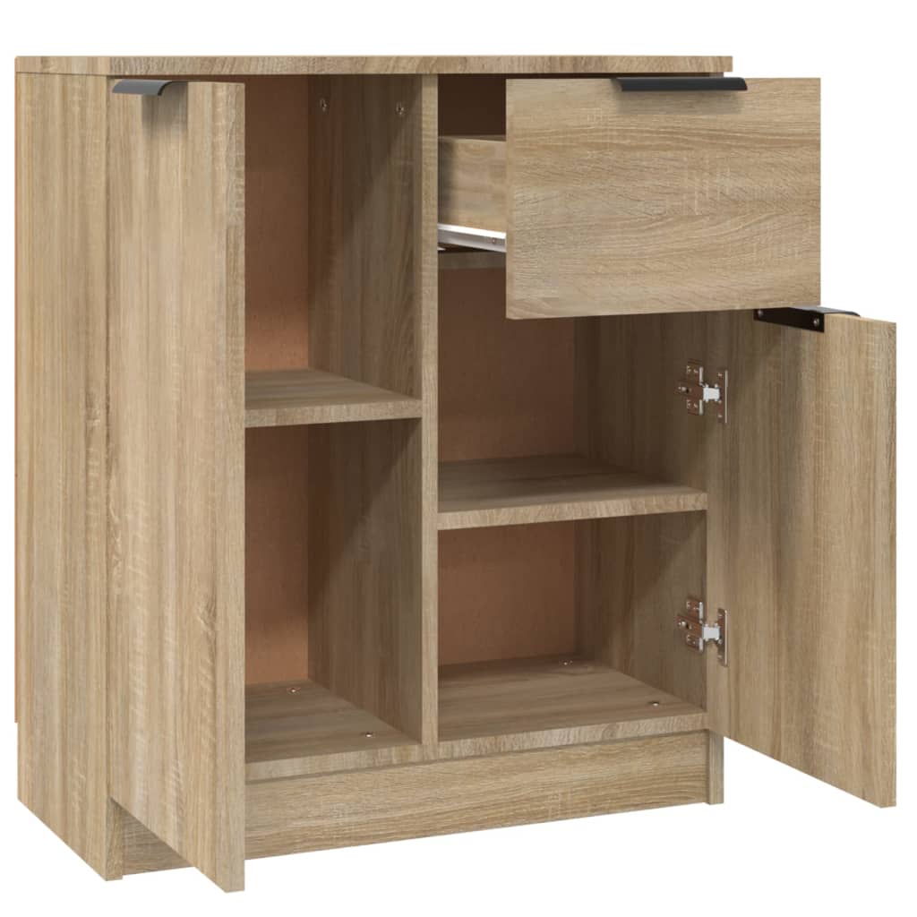 Sideboards 2 pcs Sonoma Oak 60 x 30 x 70 cm engineered wood