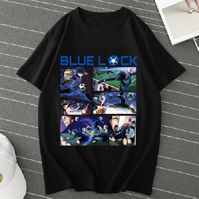 BLUE LOCK Yoichi Isagi Manga Shirt Retro Hip Hop Unisex T-Shirt Streetwear Graphic T Shirts BLUE LOCK Oversized T-shirts Tops7