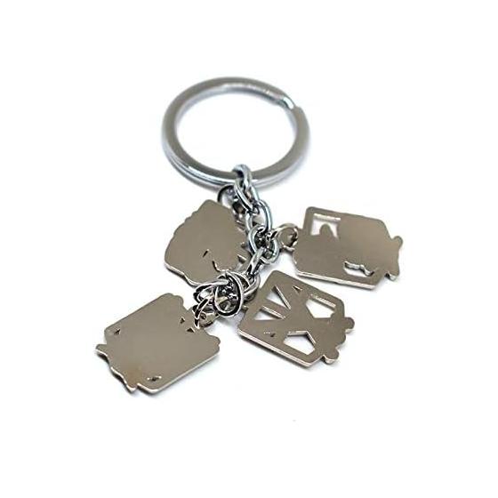 Formemory Attack on Titan Survey Corps Wings of Freedom Tool Keychain Anime Keyring Bag Pendant Fashion Lightweight Accessory Gift Present