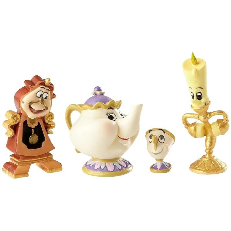 Disney Zestaw 4 żywicznych rękodzieł Ozdoby na biurko Mini modele do wnętrz Akcesoria do dekoracji domu Prezenty