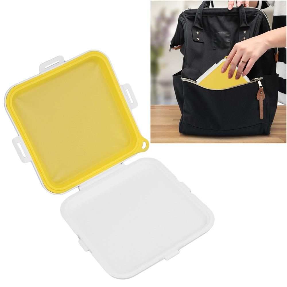 3 Side Clips Sandwich Storage Box PP Silicone Material Sandwich Holder For Picnic