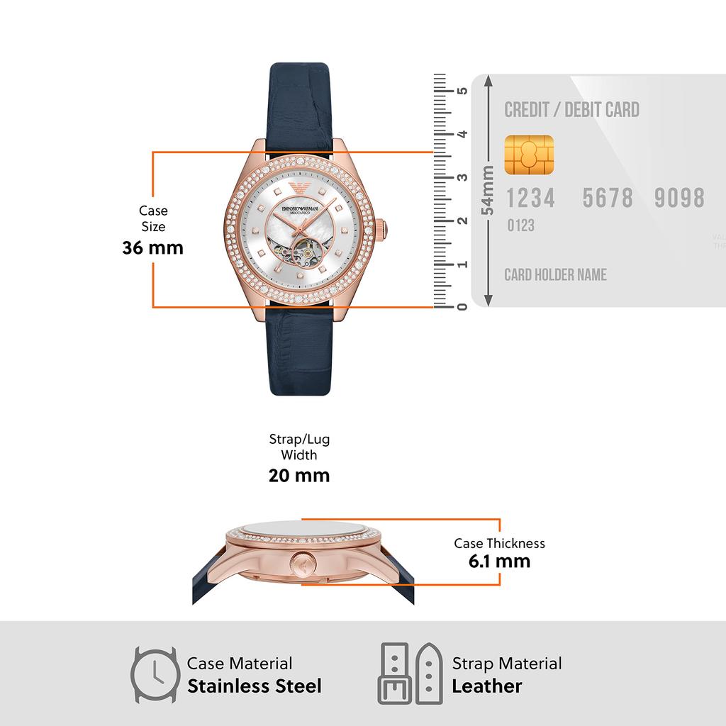 Emporio Armani AR60071 Blue Watch Women's