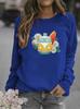 Women's Printed Round Neck Hoodie