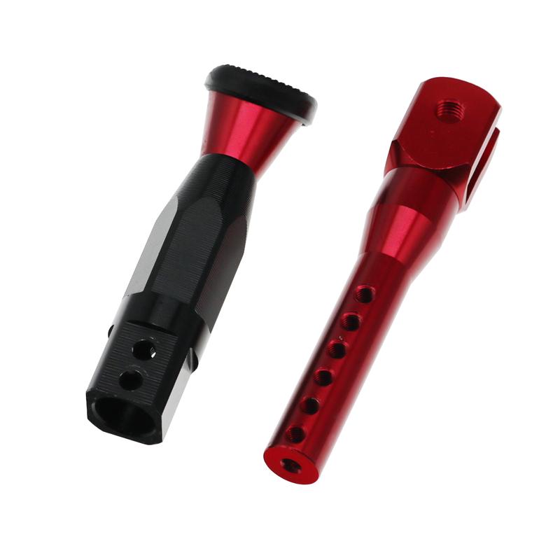 LMoDri Motorcycle Adjustable Height 21-25CM Kickstands Motor Scooter Modified Foot Bracket CNC Aluminum Alloy Side