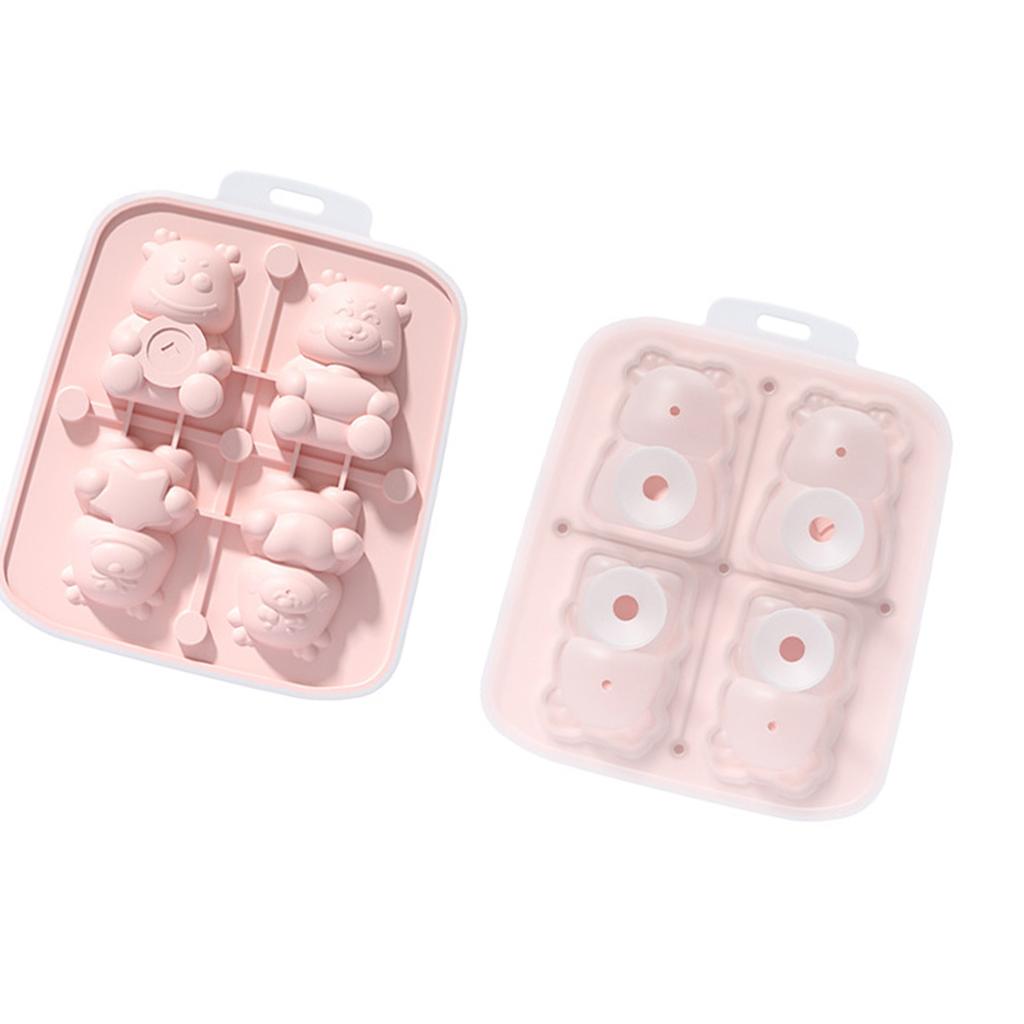 Easy Release Ice Cube Mold Little Dragon Shape Ice Cube Tray Flexible Silicone Ice Maker for Cocktails Teas Coffee
