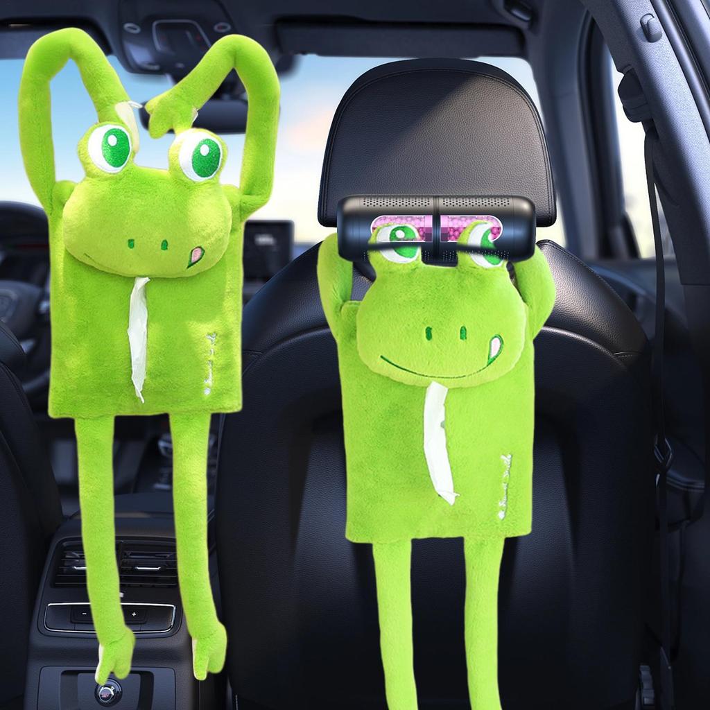 Auto-Taschentücherbox Niedliche Cartoon-Auto-Taschentücherbox Halter Serviettenbehälter Organizer Sitzlehne Für Fahrzeug Straße SUV Frauen Männer LKW Fahrten