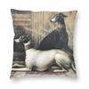Greyhounds With Gold Collars Pillow Case Home Decorative Sihthound Dog Nordic Cushion Cover Velvet Pillowcase For Sofa