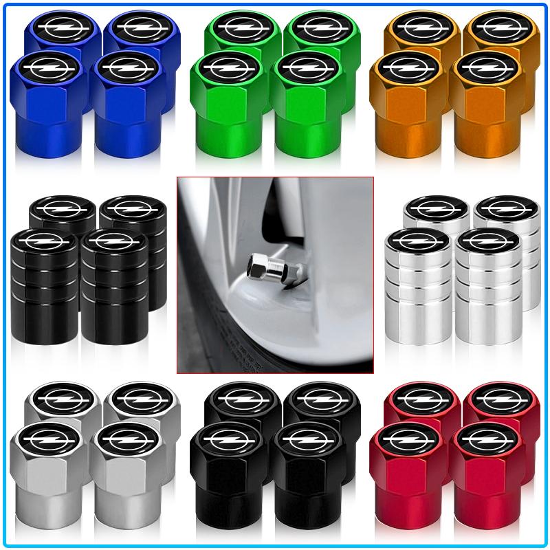 4Pcs Car Wheel Tires Bolt-in Valve Caps Badge Car Accessories For Opel Astra H G Corsa Insignia Astra Antara Meriva Zafira Interior