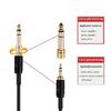 Durability Replacement Music Cable For K702 K712 K245 K240 K241 Q701 Headphones Cord With 6.35mm And 3.5mm Connectors