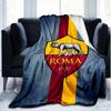 1pz Coperta Morbida in Flanella Stampata AS Roma1 Calcio per Camera da Letto Adulti Soggiorno Divano Campeggio Viaggio Regali per Fan Regali di Natale