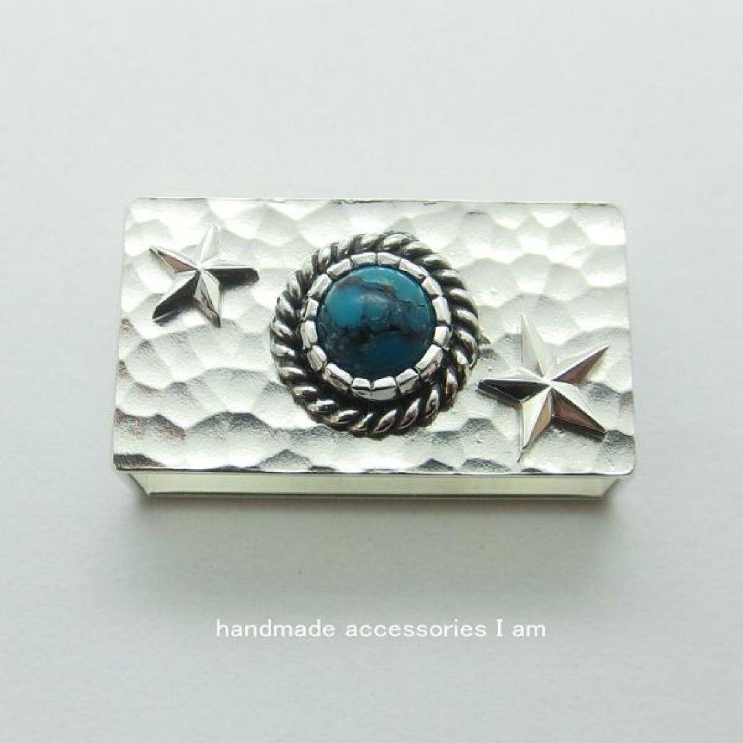 

[USED] Limited-time offer: Turquoise studded star watch accessory with strap keeper.