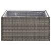 VidaXL Jardinière Gris 80x80x40 cm Résine tressée