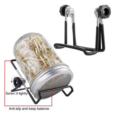 Suporte de germinador adaptado e estável útil para frasco de pedreiro, suporte para germinação, uso em jardinagem