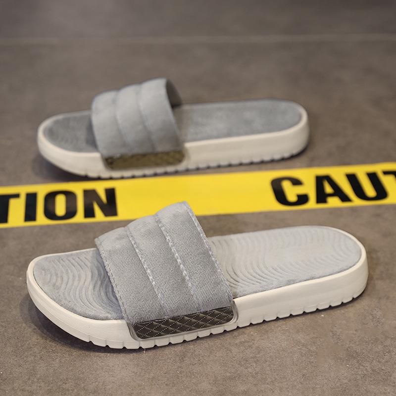 Men's Retro Plush Cotton Slippers - Casual, Comfortable, Versatile, and Perfect for Home or Outdoor Use.