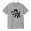 It Is What Womens T Shirt White 4X Large vintage Washed graphic Stretched Top For Everyday Wear Casual streetwear fashion Soft