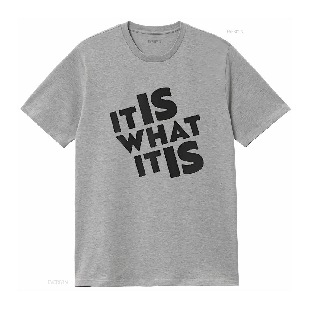 It Is What Womens T Shirt White 4X Large vintage Washed graphic Stretched Top For Everyday Wear Casual streetwear fashion Soft