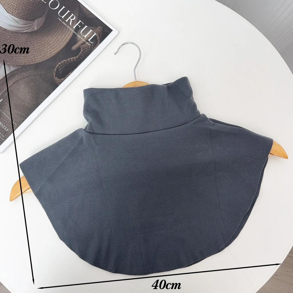Velvet Fake Collar High Neck Fake Collar New Style of Neck Protection Warm Winter Resistant Collar Autumn Winter Neck Protection