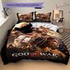 Custom Name War God Bedding 3 Piece Set HD Print Duvet Cover Pillowcases for Teens Adult Bedroom Decoration Christmas Gift