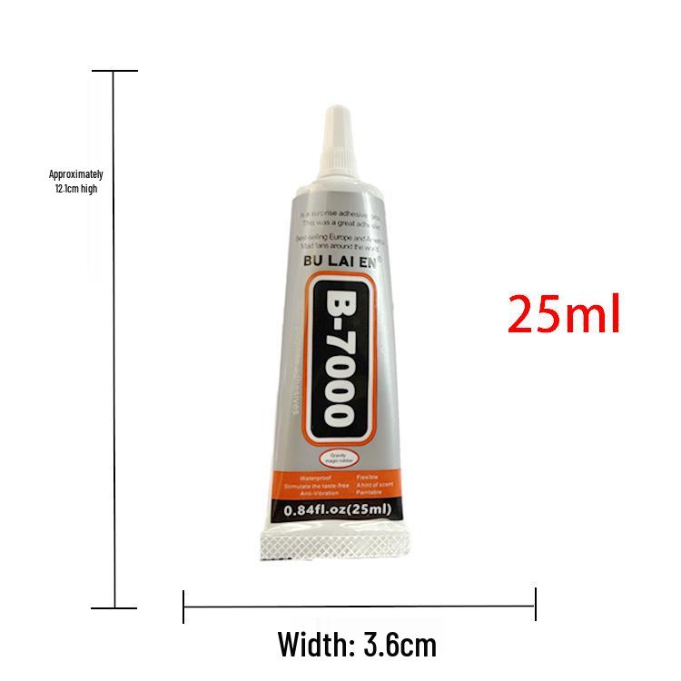 B7000 Needle-Applicator Adhesive for Mobile Screens, Jewelry, DIY Rhinestone Stickers, Transparent & Strong Glue