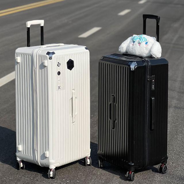 2025 Large 80-Inch Durable Trolley Case with 24-Inch Capacity, Unisex Design, Password Lock Suitcase