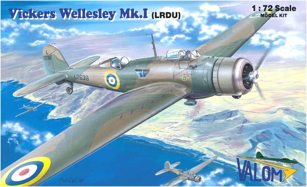 VALOM British Vickers Wellesley Bomber Special Flight Aircraft Plastic Model CV72077 1/72 Mk.1 Long-Range