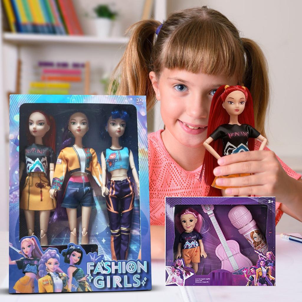 Fashionable Plastic Doll Figures Collection With Unique Stylish Outfits And Colorful Hairstyles Perfect Gift For Kids To And Creat