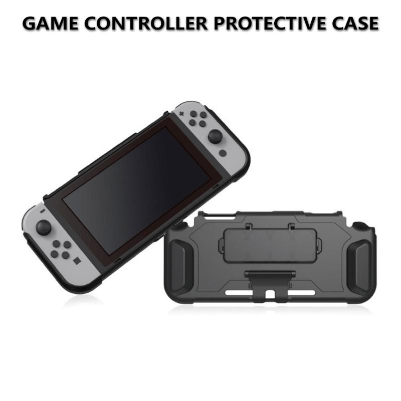 Game Console Cover Protective Case Scratchproof Housing Shell Protector Cover with Game Card Slot and Bracket