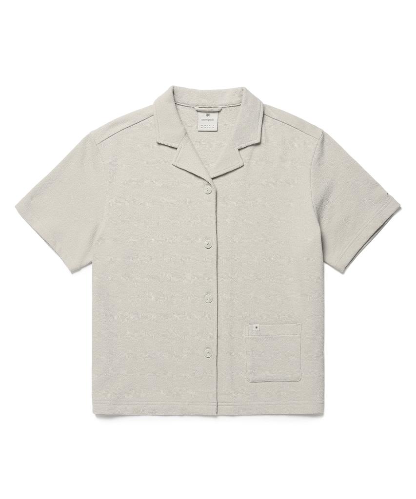 SNOWPEAK APPAREL Terry Women'S Short Sleeve Shirt (S26Mwfsh35) Light Beige