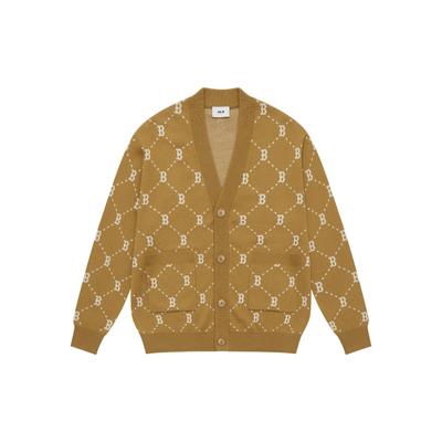 MONOGRAM Collection Boston Red Sox 24FW Knitted Fabric Cardigan Unisex Camel 3AKCM0144-43CAS