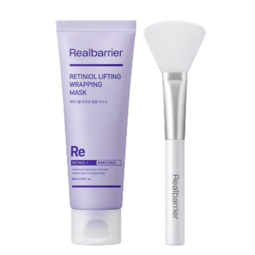 Real Barrier Retiniol Lifting Wrapping Mask 80ml - Overnight Pore Tightening & Sagging Skin Repair