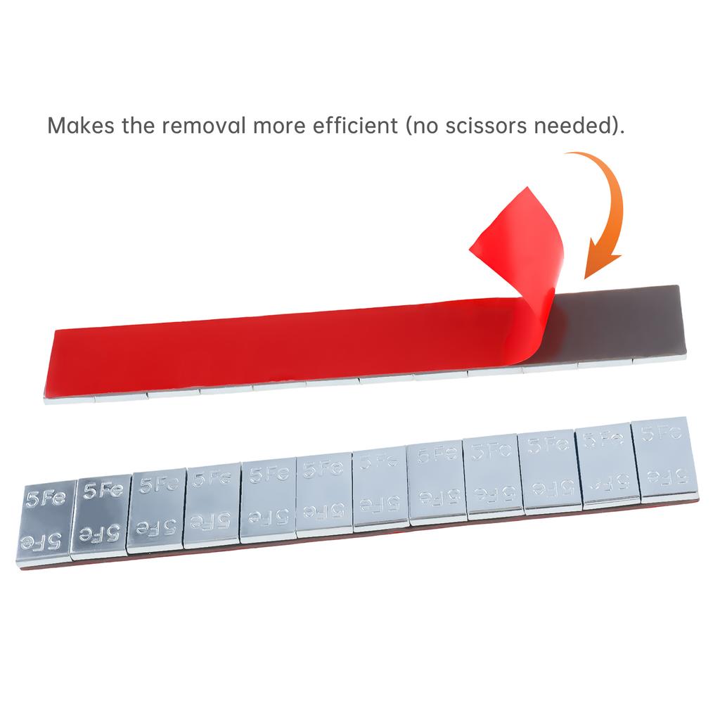 101pcs High Viscosity Tire Wheel Balancing Weights with Plastic Handle Plier Easy Removal Kit