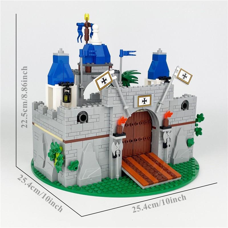 Medieval Knight's Castle Modular Buildings Creative Construction Castle Building Blocks Sets Bricks Toys Room Decor Gifts