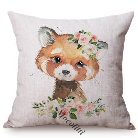 Nordic Animals Koala Duckling Bunny Pillow Case Cute Birthday Gift Kid'S Room Sofa Decoration Car Linen Cushion Cover Cojines