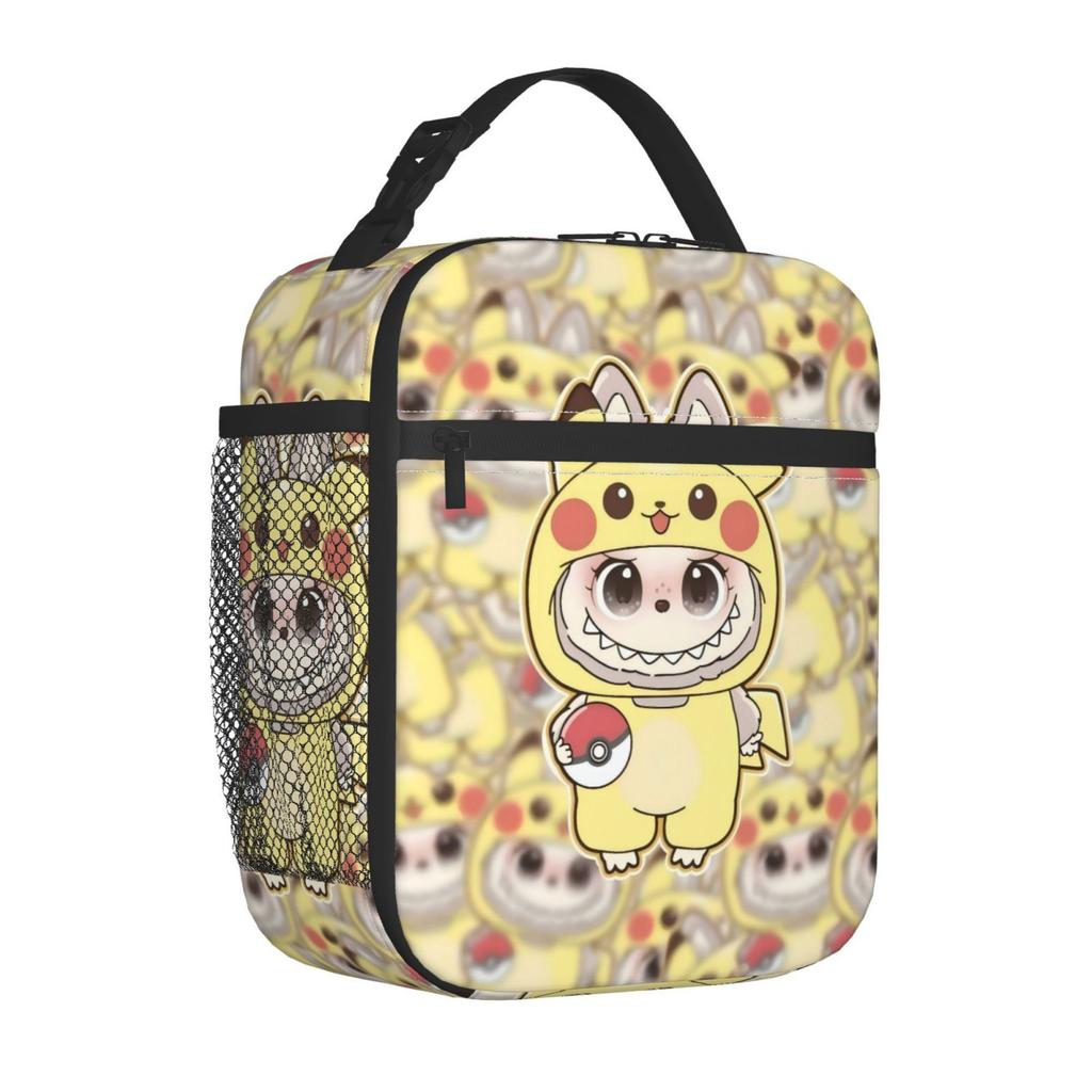 Fully Printed Picnic Bag Student Lunch Bag Cartoon Animation Thermal Insulation Bag Convenient Wear-Resistant Lunch Box Bag
