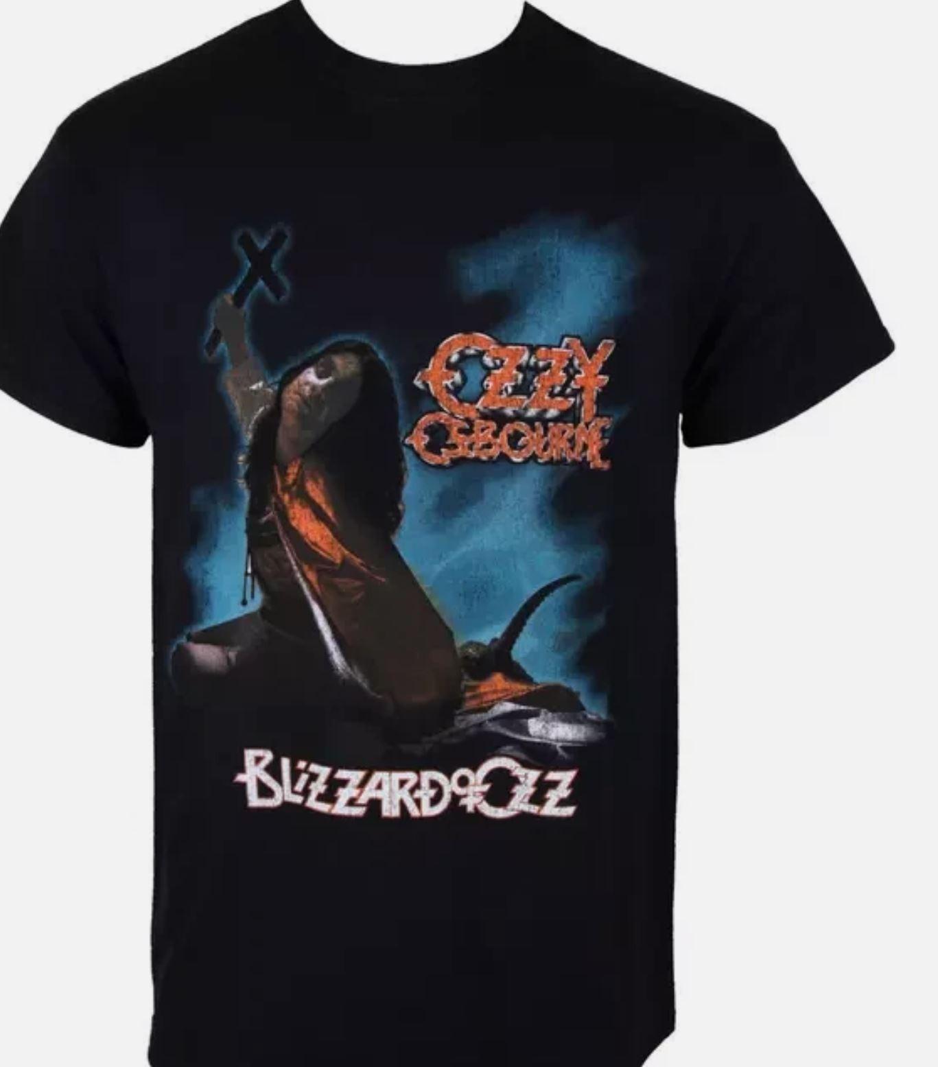 Винтажная футболка металлическая мужская RIP Ozzy Osbourne Blizzard Of Ozz ROCK OFF L