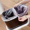 Large Capacity Bathroom Trash Can with Lid for Kitchen, Living Room, Bedroom, or Toilet - High Appearance Paper Basket