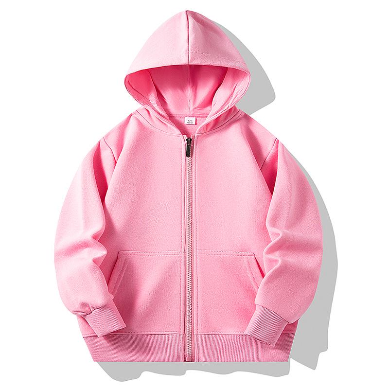 Children's Zipper Hoodie Jacket - Boys & Girls Casual Sports Top for Spring and Autumn