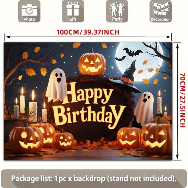 A 2D flat banner with a single-panel design featuring "Happy Birthday" andzyc