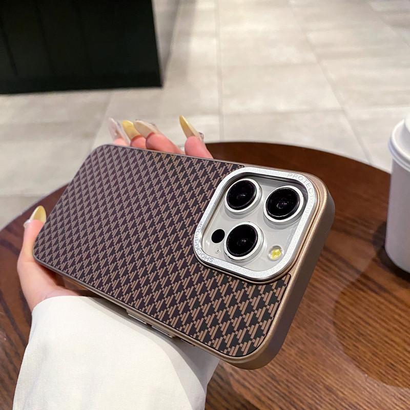 Applicable To IPhone16proMax Kevlar Magnetic Phone Case Apple 15 Fiber Anti Fall 14 Protective Case