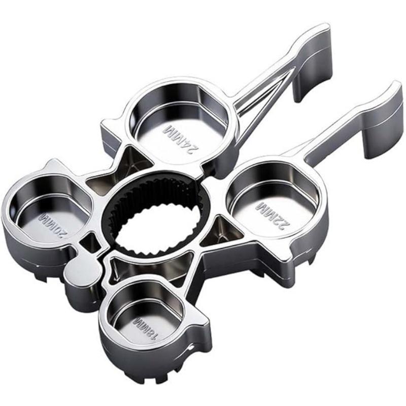 12 in 1 Faucet Aerator Wrench Tool, Multifunctional Metal Aerator Key Wrench With Ergonomic Handle for Various Plumbing Fixtures