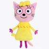 Kid-e-Cats Cartoon Toy Karamelka Three Cat Plush Toy