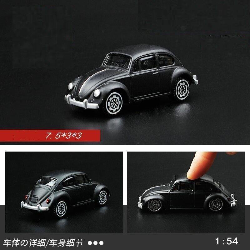 

1:64 Черная классическая спортивная модель Beetle 1967 года, литой металлический автомобиль BN